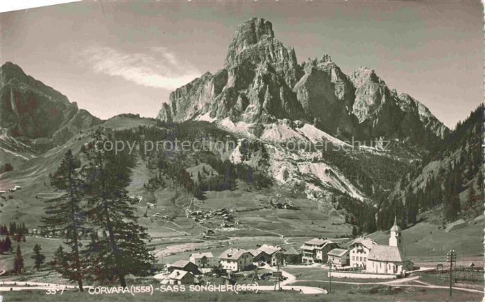 Corvara 1558m Pustertal Suedtirol IT Ladinia Sass Songher