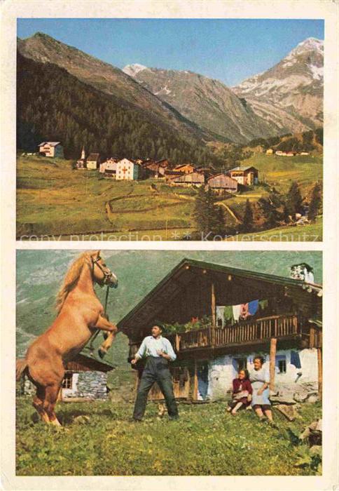 Pfelders in Passeier Plan Trentino-Alto-Adige IT mit Hohe Weisse Stettinerhuette