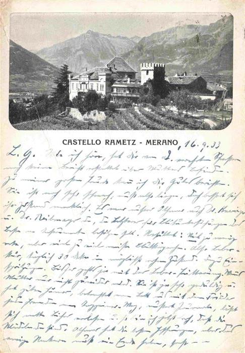 MERANO Meran IT Castello Rametz