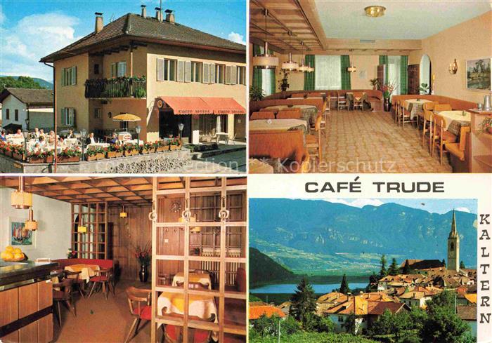 Kaltern Caldaro Suedtirol IT Cafe Trude Gastraeume Panorama