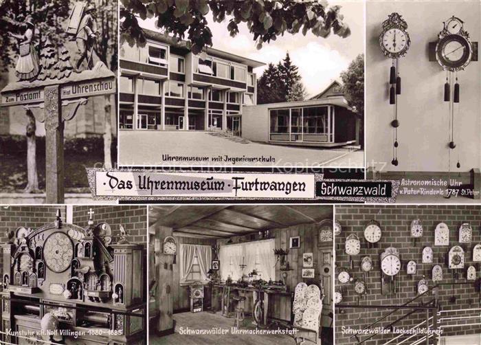 Furtwangen Schwarzwald BW Uhrenmuseum mit Ingenieurschule Kunstuhr Schwarzwaelde