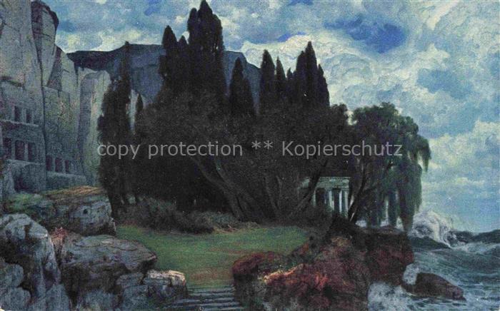 Ruedisuehli Eduard Kuenstlerkarte Heiligtum am Meer