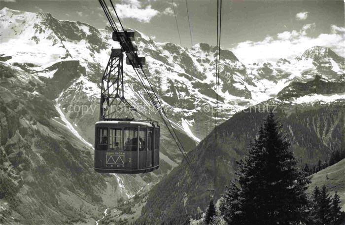 Seilbahn Cable-Car Telepherique Schilthornbahn Grimmelwald Muerren