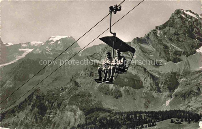 Sessellift Chairlift Telesiege Braunwald Glarus Gumen