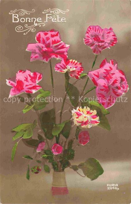 Foto FURIA Nr. 2046/4 Bonne Fete Blumen