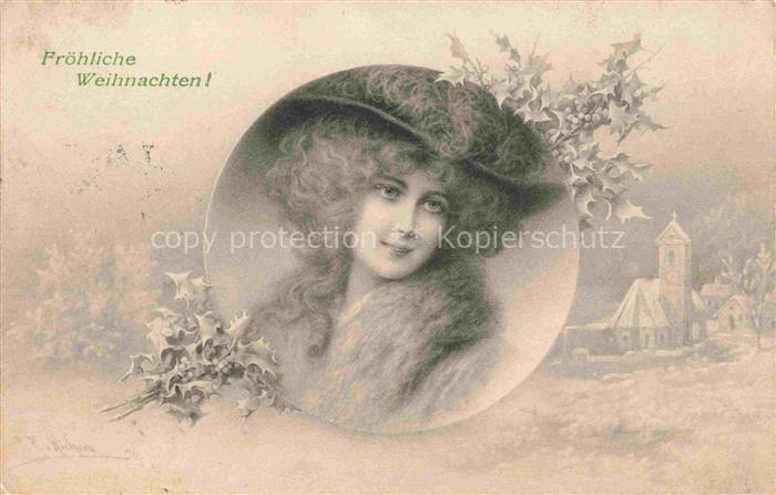 VIENNE MUNK Verlag Munk M. Wien Vienne Nr. Nr. 390 Weihnachten Frau