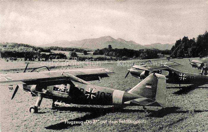 Flugzeuge Militaria Do 27 Feldflugplatz