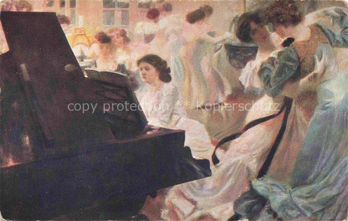 AVY Kuenstlerkarte Nr. 2164 Tanzkraenzchen