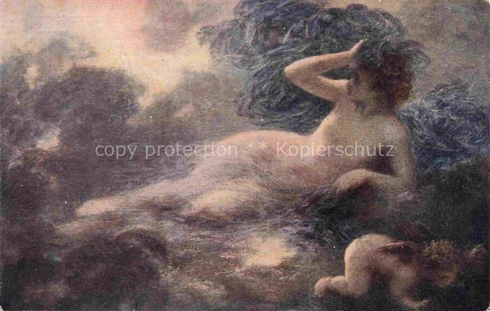 FANTIN-LATOUR Kuenstlerkarte Nr. 2153 Die Nacht