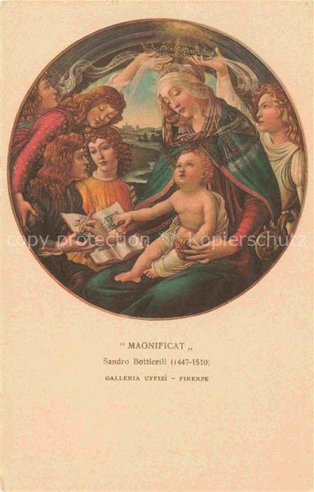 BOTTICELLI Alessandro Sandro (1447-1510) Kuenstlerkarte Nr. 37 Magnificat Firenz