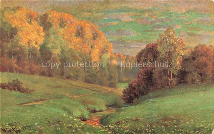 KOPP Walter Kuenstlerkarte Nr. 5081 Wenau Rubens Landschaft