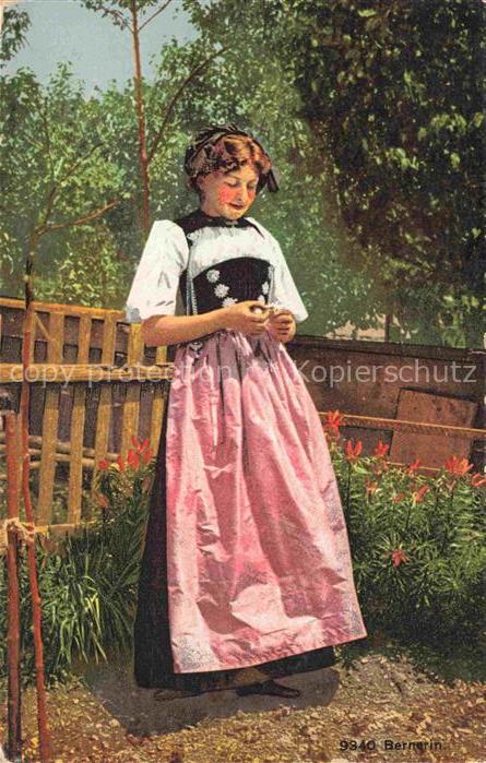 WEHRLI X. Kuenstlerkarte Nr. 9340 Bernerin Trachten
