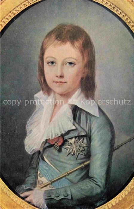 KUCHARSKI Alexandre Kuenstlerkarte Portrait de Louis XVII Versailles