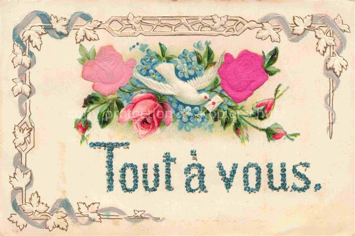 Brieftaube Carrier Pigeon voyageur Rosen Litho