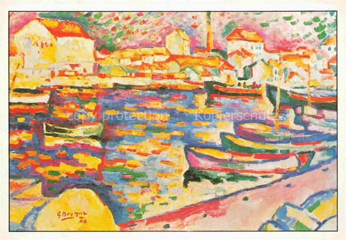 BRAQUE George (1882-1963) Kuenstlerkarte Le Port de Estaque