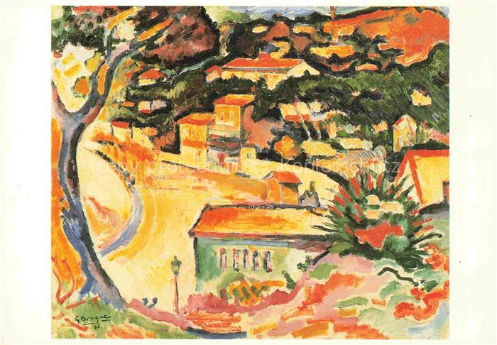BRAQUE George (1882-1963) Kuenstlerkarte Bordeaux L Estaque