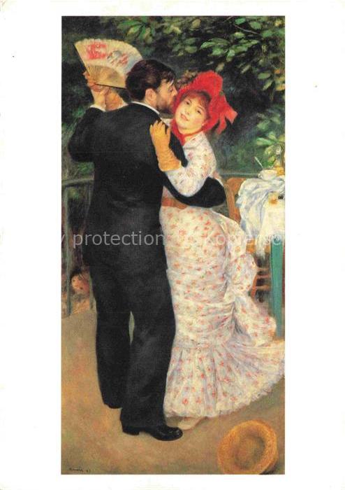 RENOIR Pierre-Auguste (1841-1919) Kuenstlerkarte Tanz auf dem Land