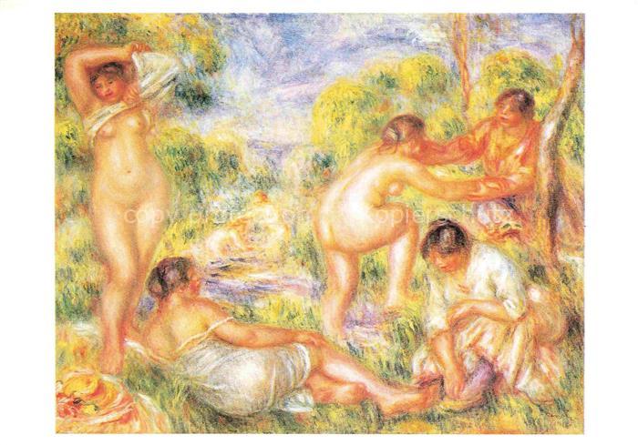 RENOIR Pierre-Auguste (1841-1919) Kuenstlerkarte Les Baigneuses