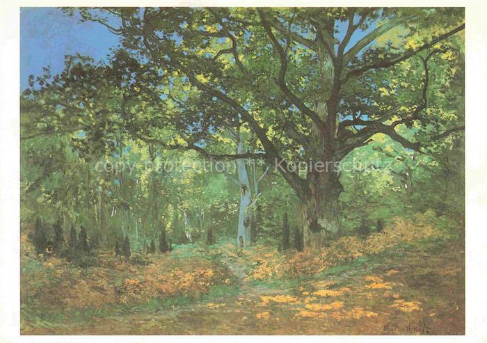 MONET Claude-Oscar (1840-1926) Kuenstlerkarte Die Eiche in Bas Breau