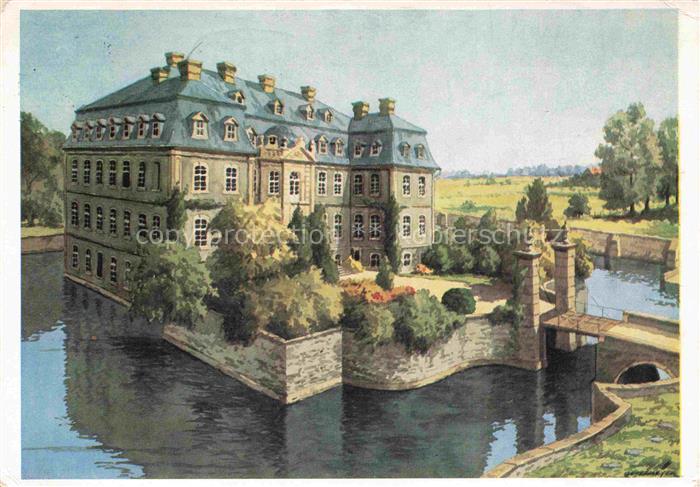 DETERMEYER C. Kuenstlerkarte Schloss Schwarzenraben