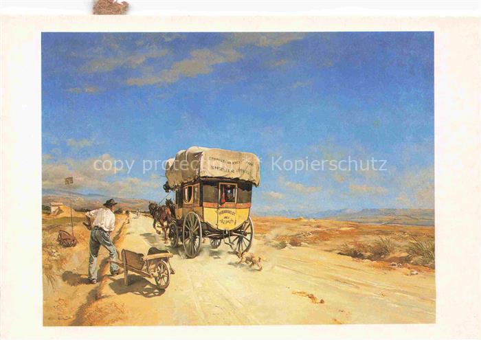 MARTIN Etienne (1856-1945) Kuenstlerkarte Le Courrir