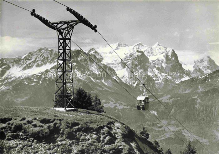 Seilbahn Cable-Car Telepherique Hasliberg Kaeserstatt Wetterhorngruppe