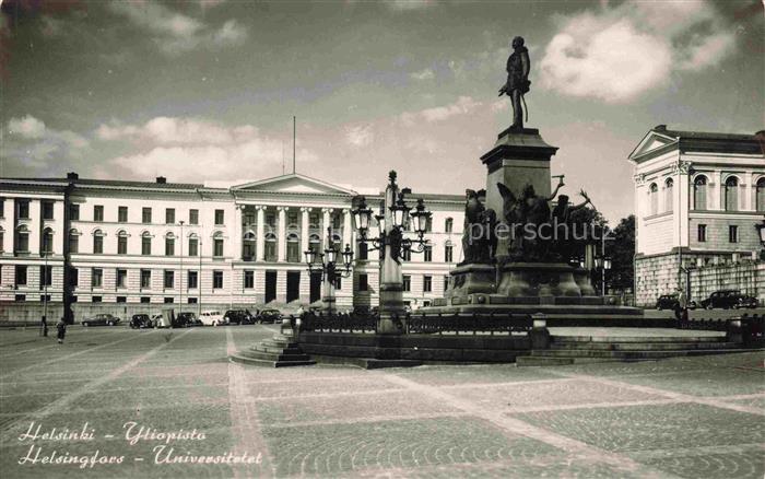 HELSINKI Helsingfors Suomi Universitaet Denkmal