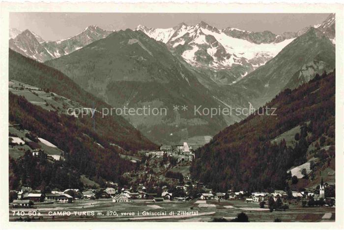 Campo Tures Bolzano IT Panorama verso i Ghiacciai di Zillertal