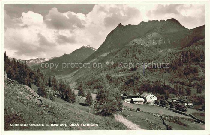 Albergo Casere 1600m Ahrntal Suedtirol IT Panorama con Cima Ferrera