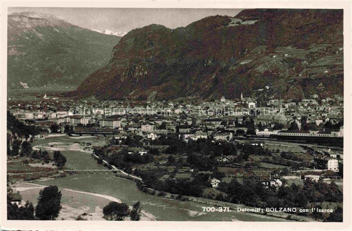 BOLZANO Bozen Suedtirol IT Panorama con l'Isarco Dolomiti
