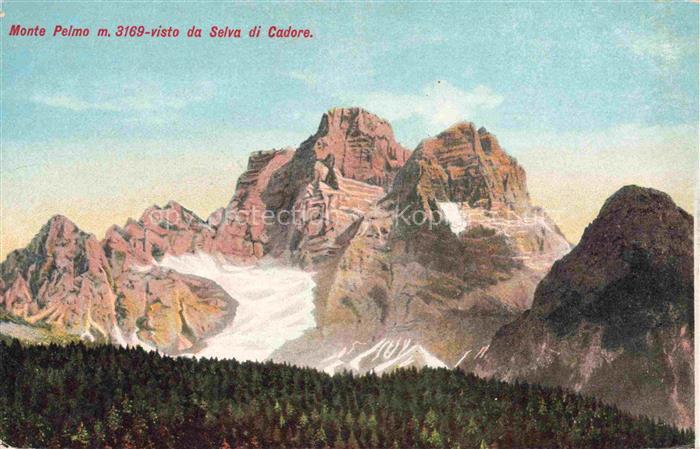 Monte Pelmo Selva di Cadore Veneto IT Panorama da Selva di Cadore Dolomiten