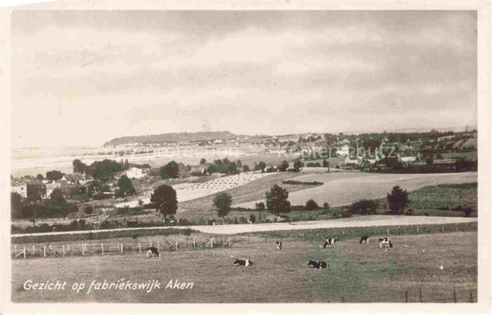 Vaals Limburg NL Gezicht op fabriekswijk Aken