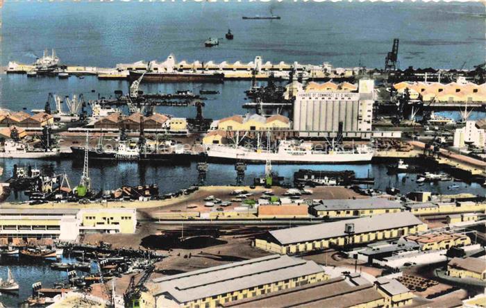 CASABLANCA Maroc Le port vue aérienne