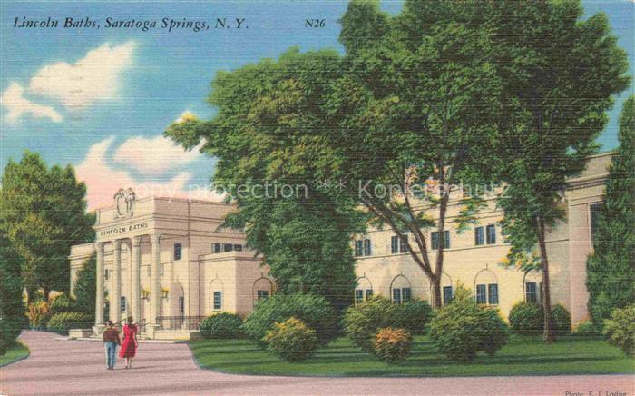 Saratoga Springs New York USA Lincoln Baths