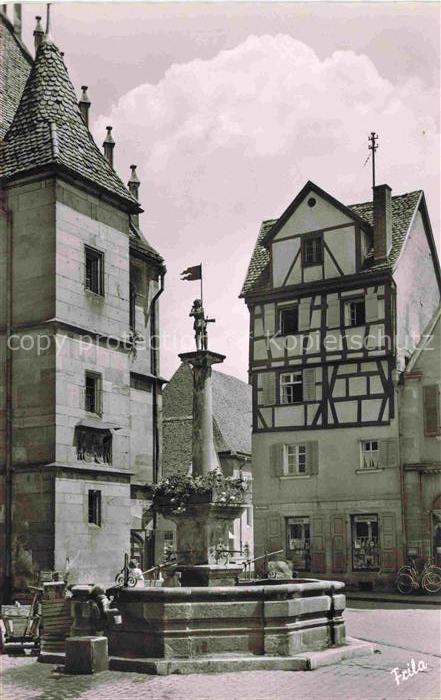 Weissenburg  Bayern Schweppermannsbrunnen Altstadt Fachwerkhaus