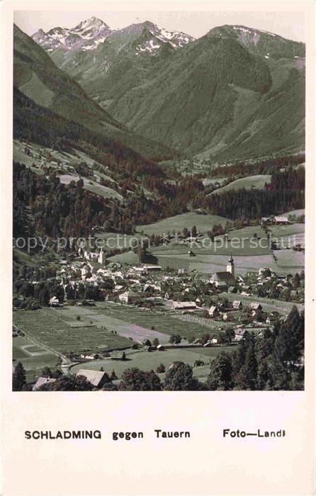 Schladming Obersteiermark AT Panorama Blick gegen Tauern