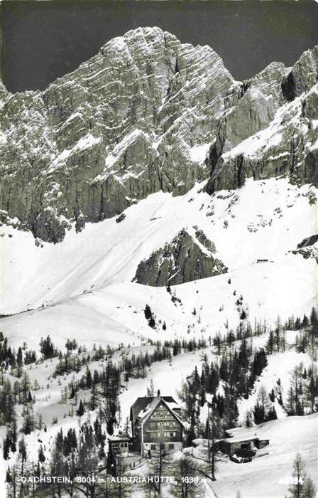 Schladming Obersteiermark AT Austriahuette Dachstein Winterpanorama