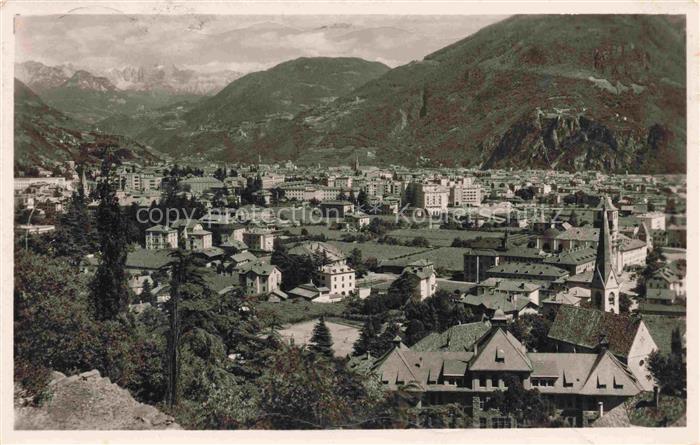 Gries  Bozen BOLZANO Suedtirol IT Panorama verso il Catinaccio Rosengarten Dolom