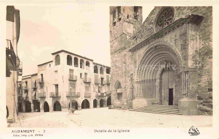 Agramunt Lleida Cataluna ES Detalle de la iglesia
