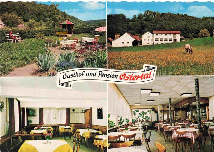 Ober-Ostern Reichelsheim Odenwald Gasthof Pension Ostertal Restaurant Garten Pfe