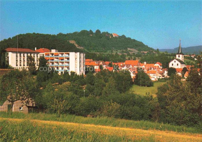 Reichelsheim Odenwald Teilansicht mit Kirche