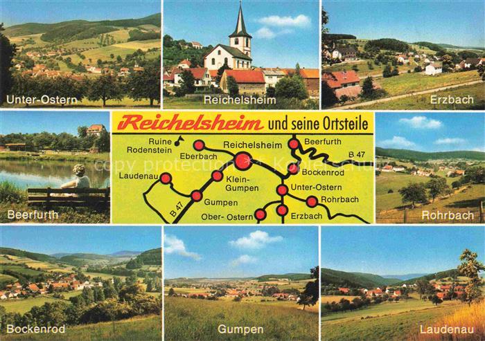 Reichelsheim Odenwald und Umgebung Landkarte