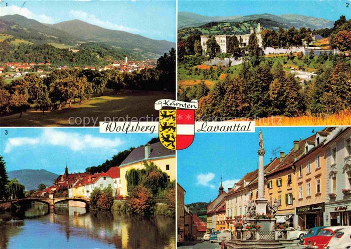 Wolfsberg  Lavanttal Kaernten AT Panorama Schloss Henckel von Donnersmark Partie