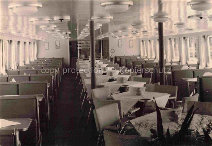 POTSDAM CITY M. S. Sanssouci Weisse Flotte Gesellschaftsraum Oberdeck