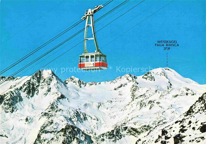 Schnalstal Trentino IT Schnalstaler Gletscherbahn Palla Bianca Weisskugel