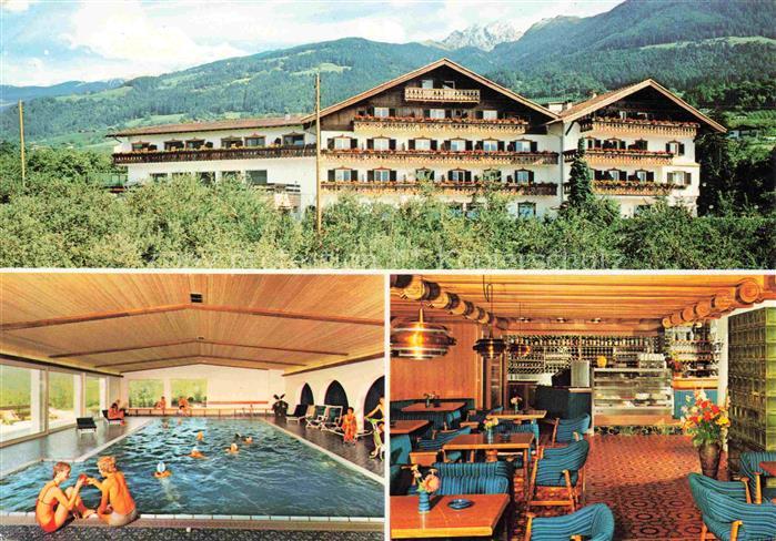 Schenna Meran Trentino IT Hotel Café Ifinger Restaurant Hallenbad