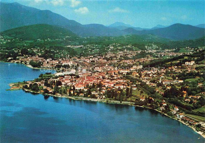 Luino Lago Maggiore IT Porto Valtravaglia veduta aerea