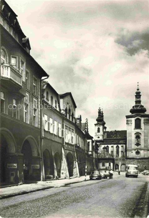 Zatec Saaz CZ Stadtzentrum Kirche