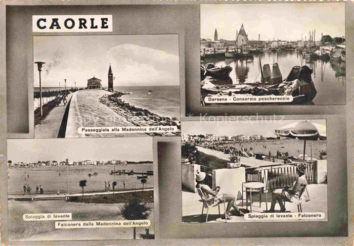 Caorle Veneto IT Passeggiata alla Madonnina dell' Angelo Darsena Cosorzio pesche