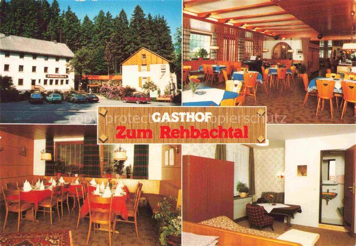 Grafengehaig Kulmbach Bayern Gasthof zum Rehbachtal Gastraeume Fremdenzimmer